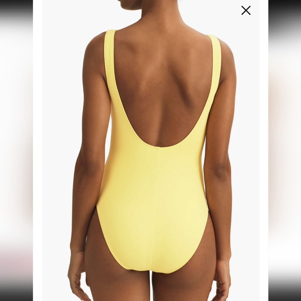 POLO RALPH LAUREN MARTINIQUE ONE PIECE SWIMSUIT / LARGE /COLOR: YELLOW - Picture 3 of 11